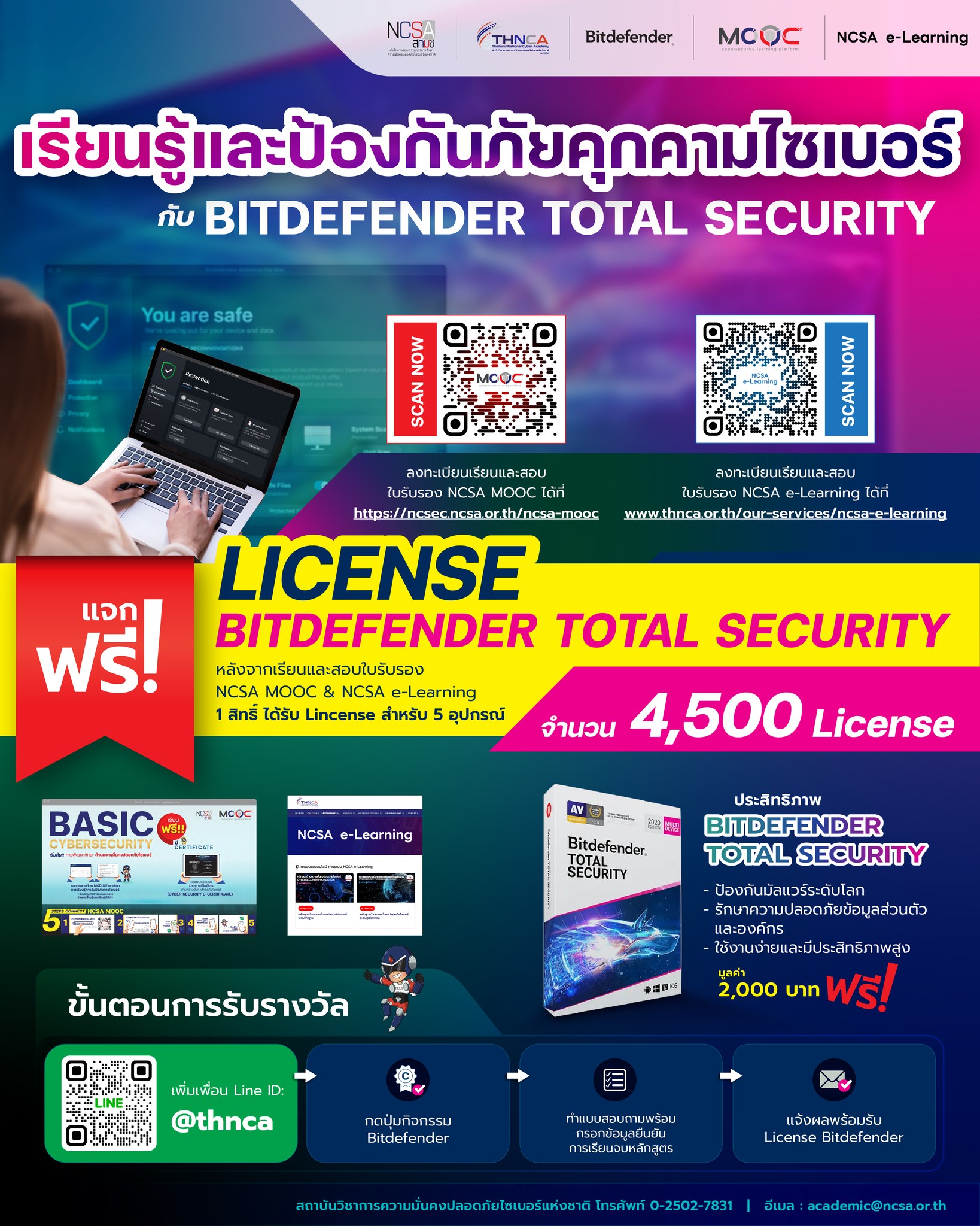 Thailand - 📢 [ข่าวประชาสัมพันธ์สถาบันวิชาการฯ] ⚡️⚡️ สกมช. ขอแจก License ...