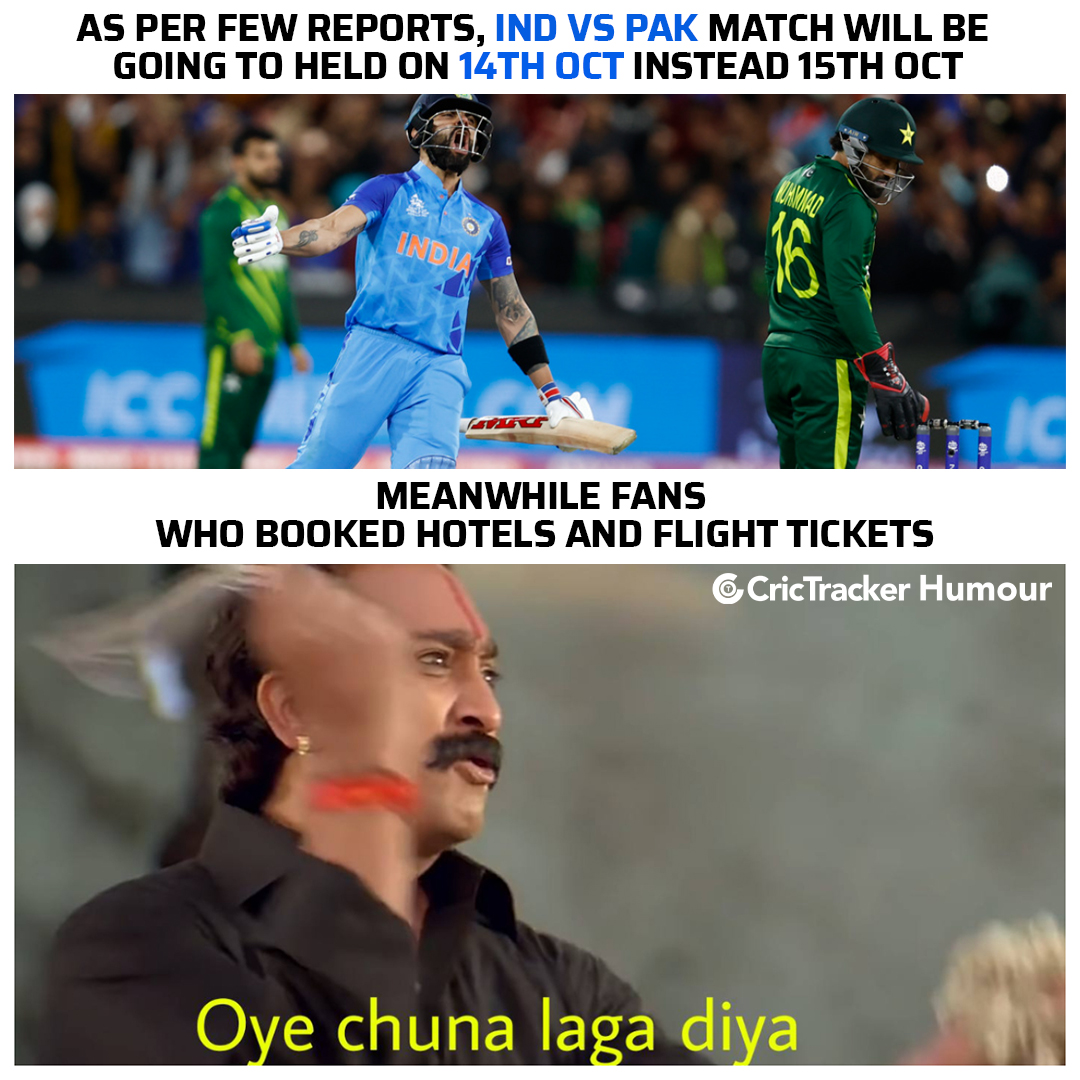 CricTracker - Paisa Barbaad, abhi plan change karna padega 😬 ...