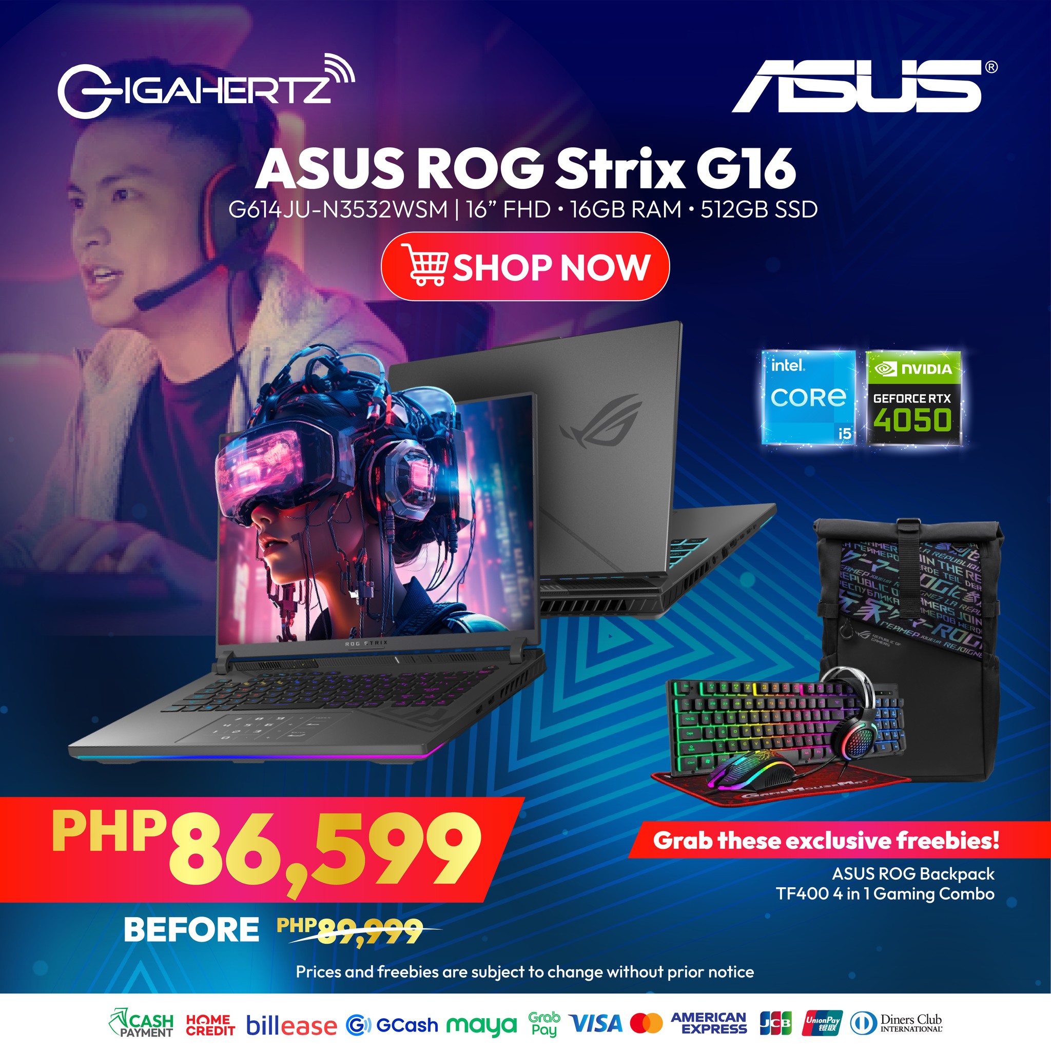 GigaHertz - Unlock up to P3,400 OFF on the ASUS ROG Strix G16, now ...