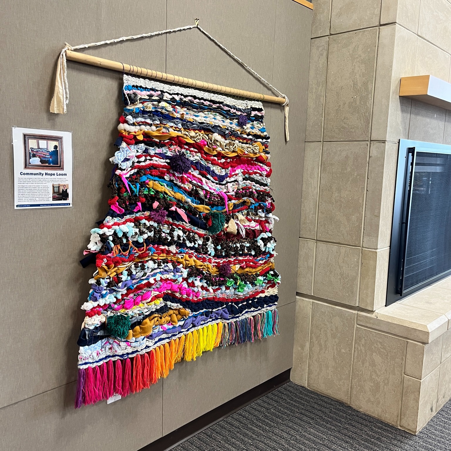 The completed Community Hope Loom... - Beloit Public Library
