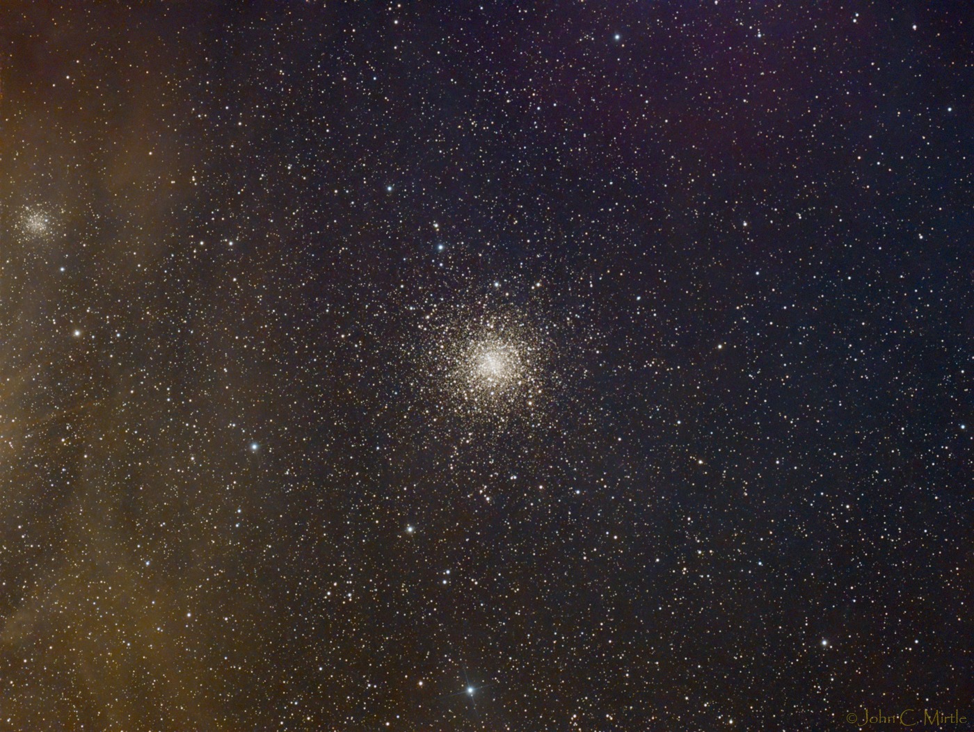 Scorpius constellation image with Antares and Messier 4