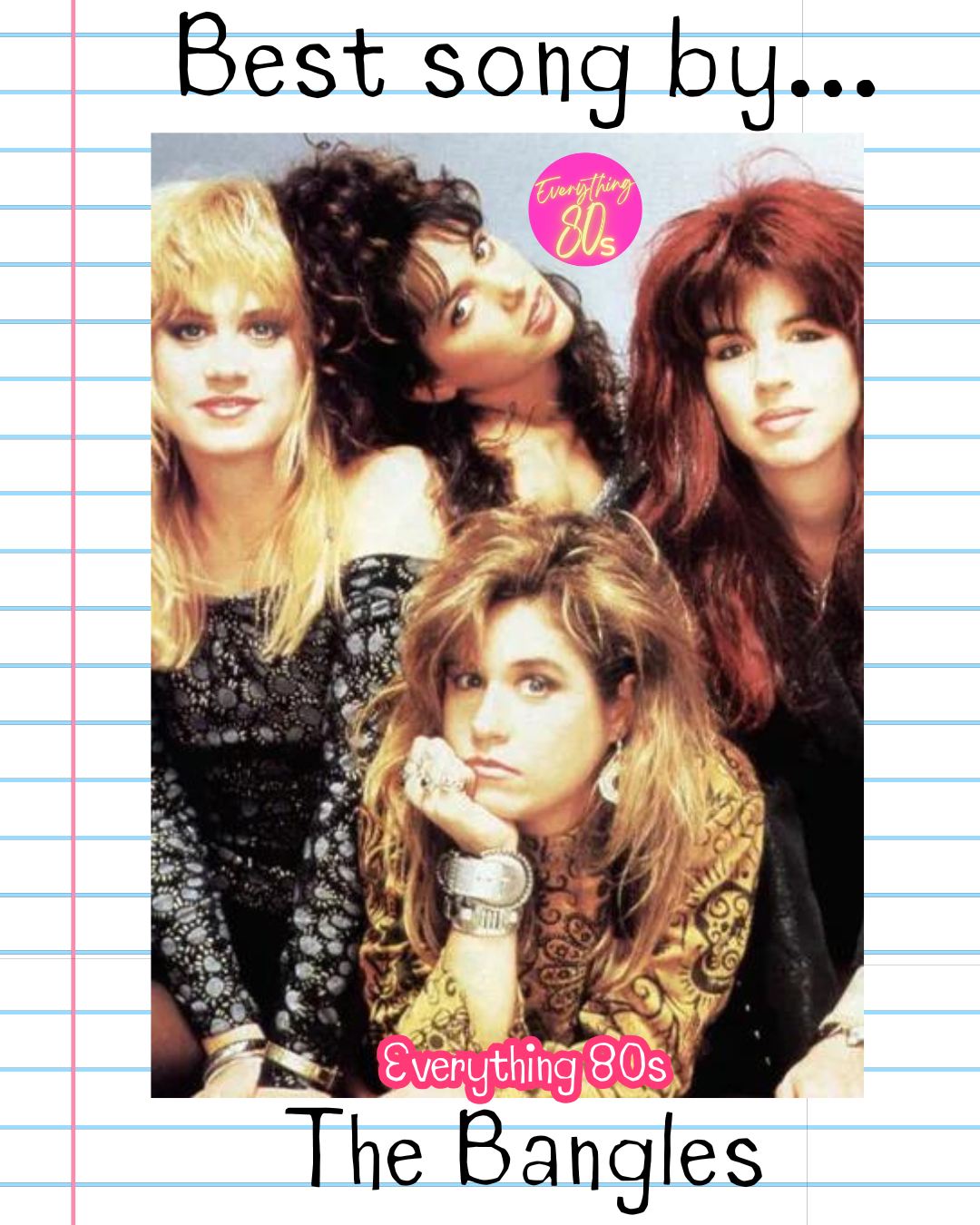 The Bangles, 1984. Photo by Jeffrey Scales. During their All Over