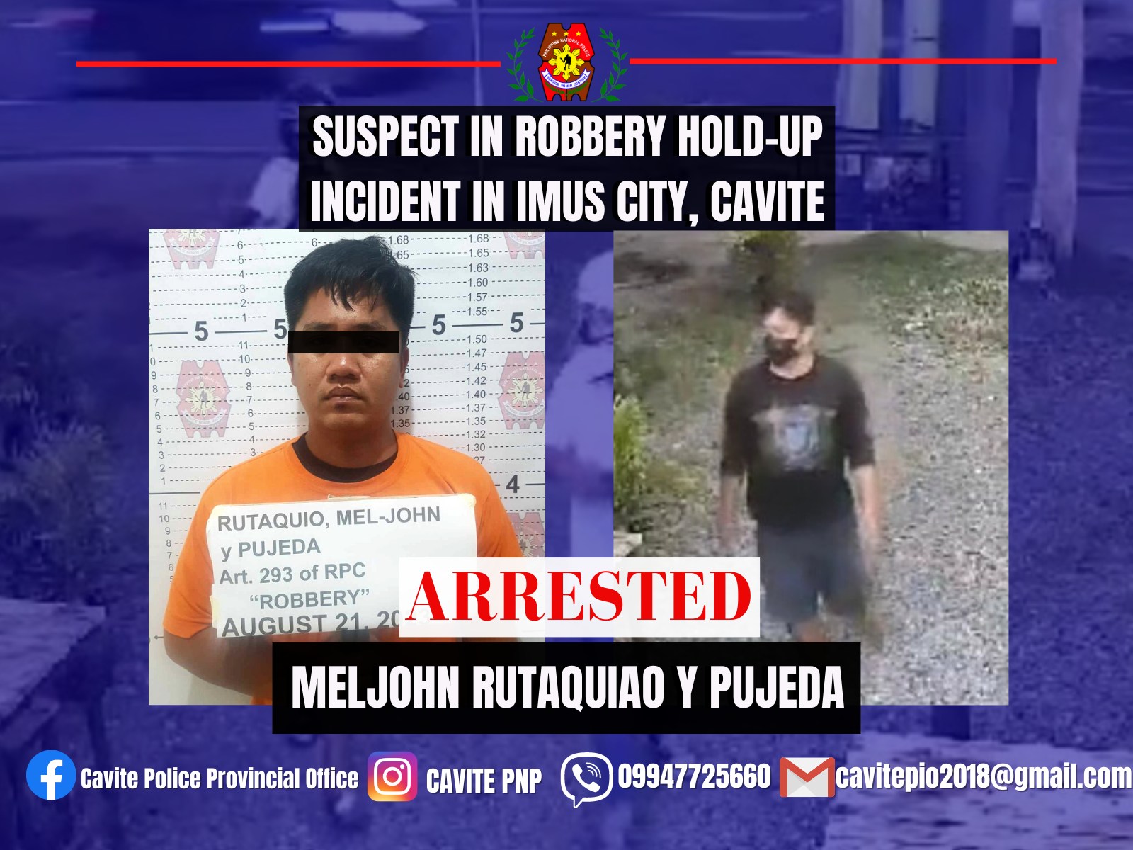 Updates on the Robbery... - Cavite Police Provincial Office | Facebook
