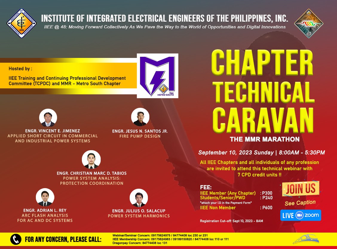 IIEE Webinar Alert! Title: IIEE TCPDC Chapter Technical Caravan - The ...