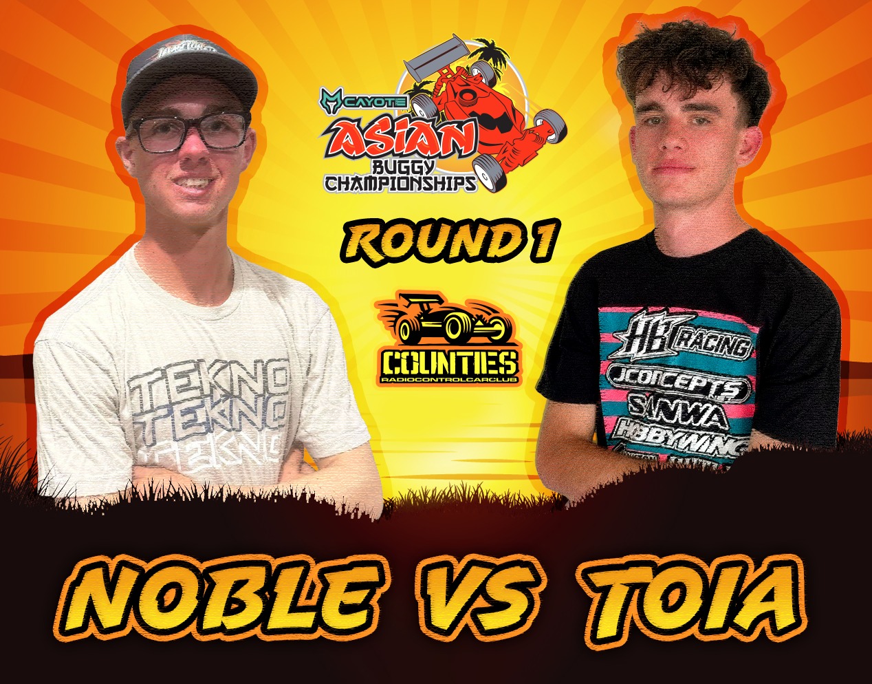Asian - 🏁 CALEB NOBLE vs LOGAN TOIA 🏁 With Round 1 of the Asian Buggy ...