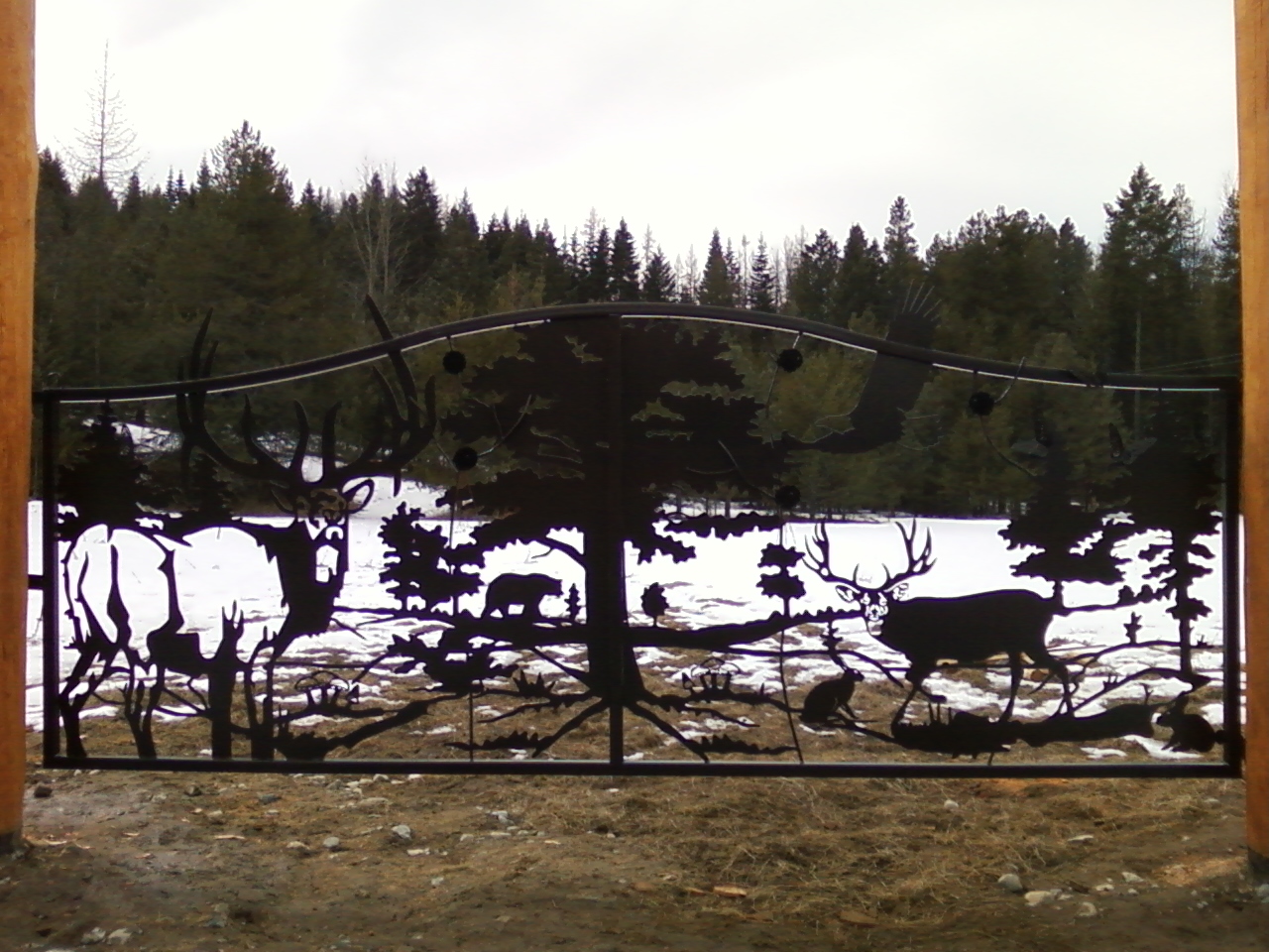 PlasmaSpider - Beautiful gate by Torchfab, the antlers and...
