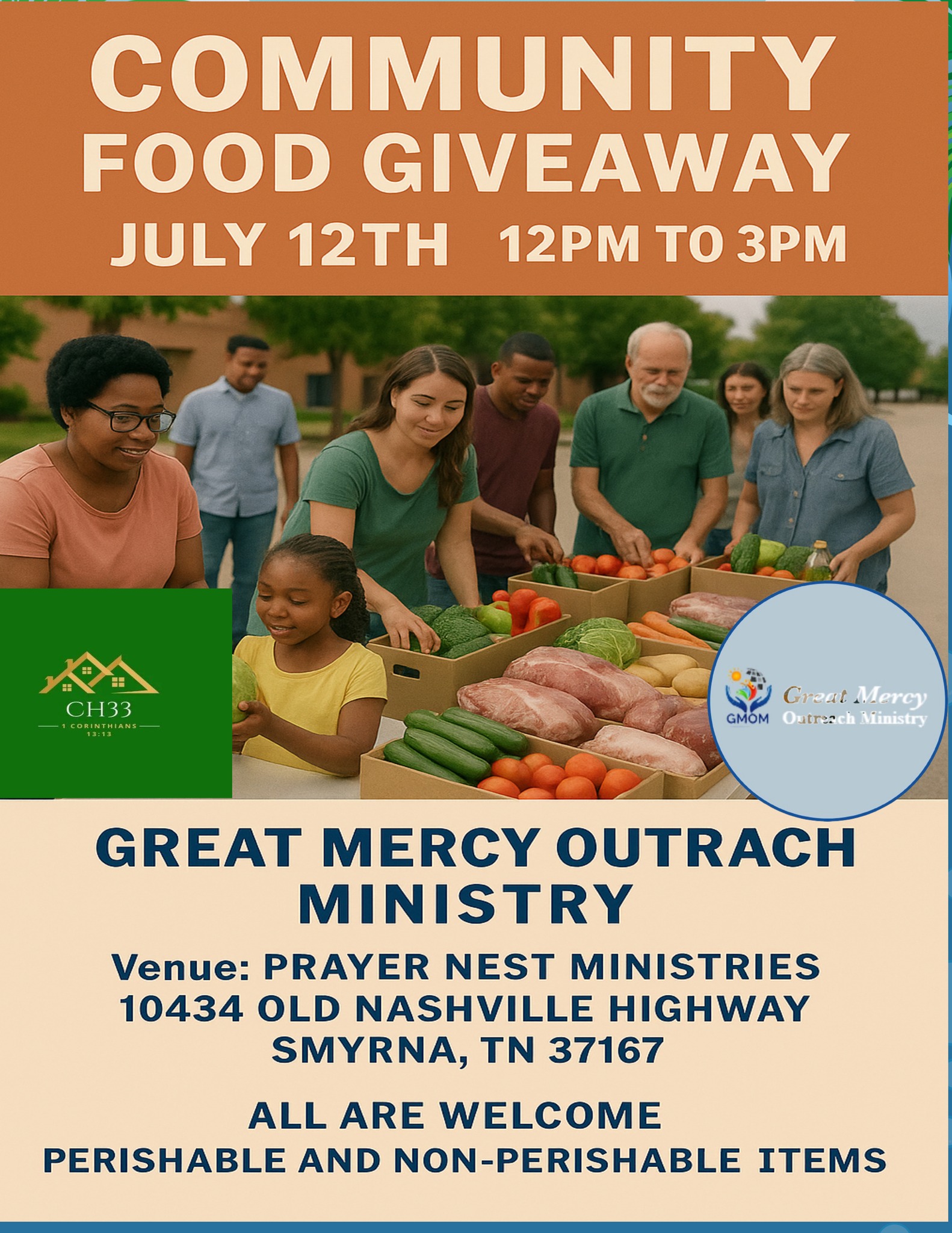 📣 COMMUNITY FOOD GIVEAWAY... - Great Mercy Outreach Ministry | Facebook
