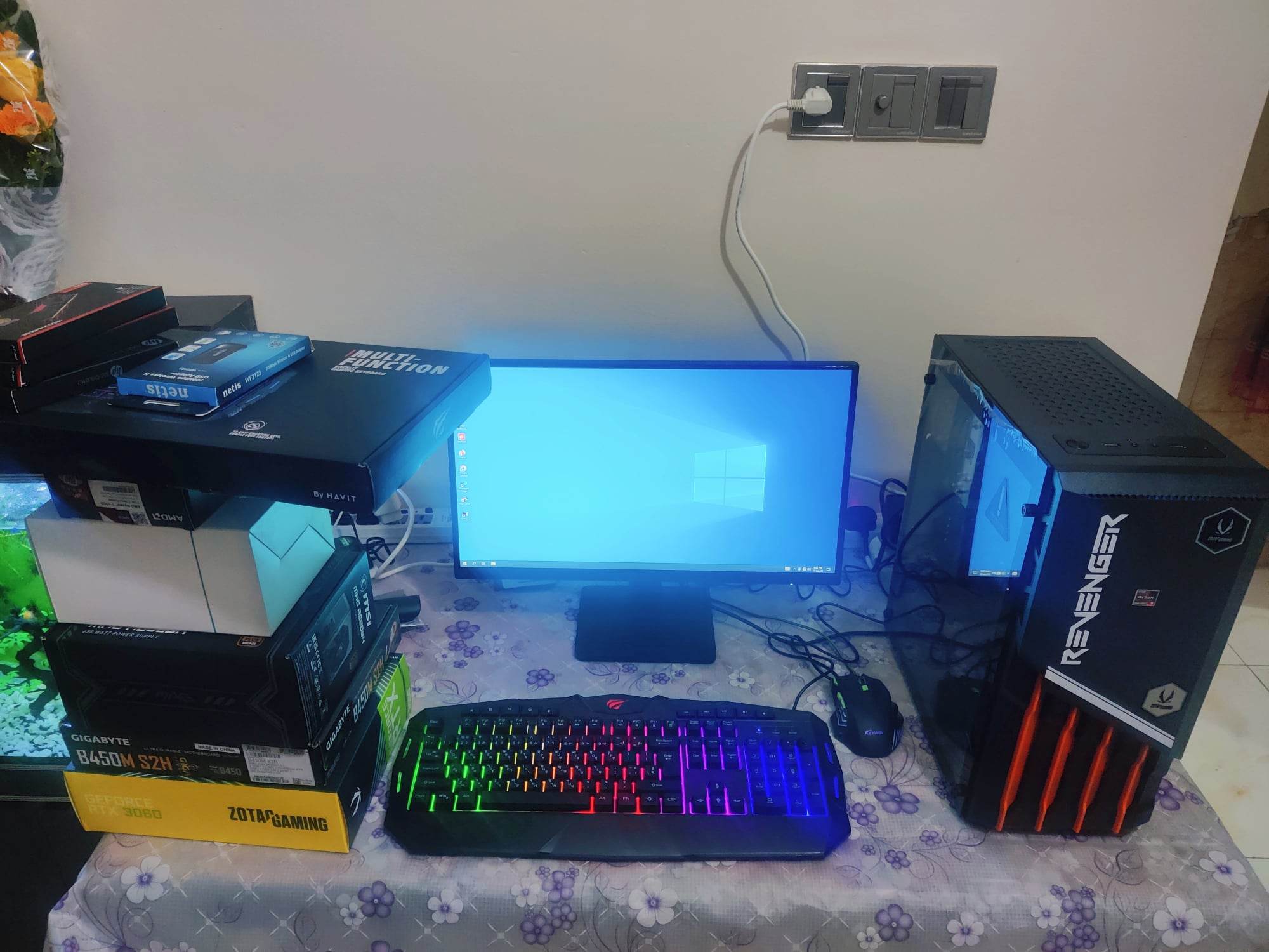 AMD Ryzen 5 5500 Processor DeepCool AG400 ARGB CPU Cooler GIGABYTE 