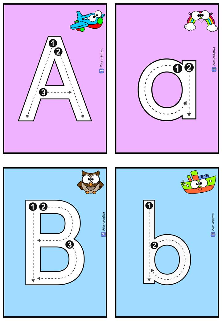 Miss creativa - Comparto repaso de letras de abecedario