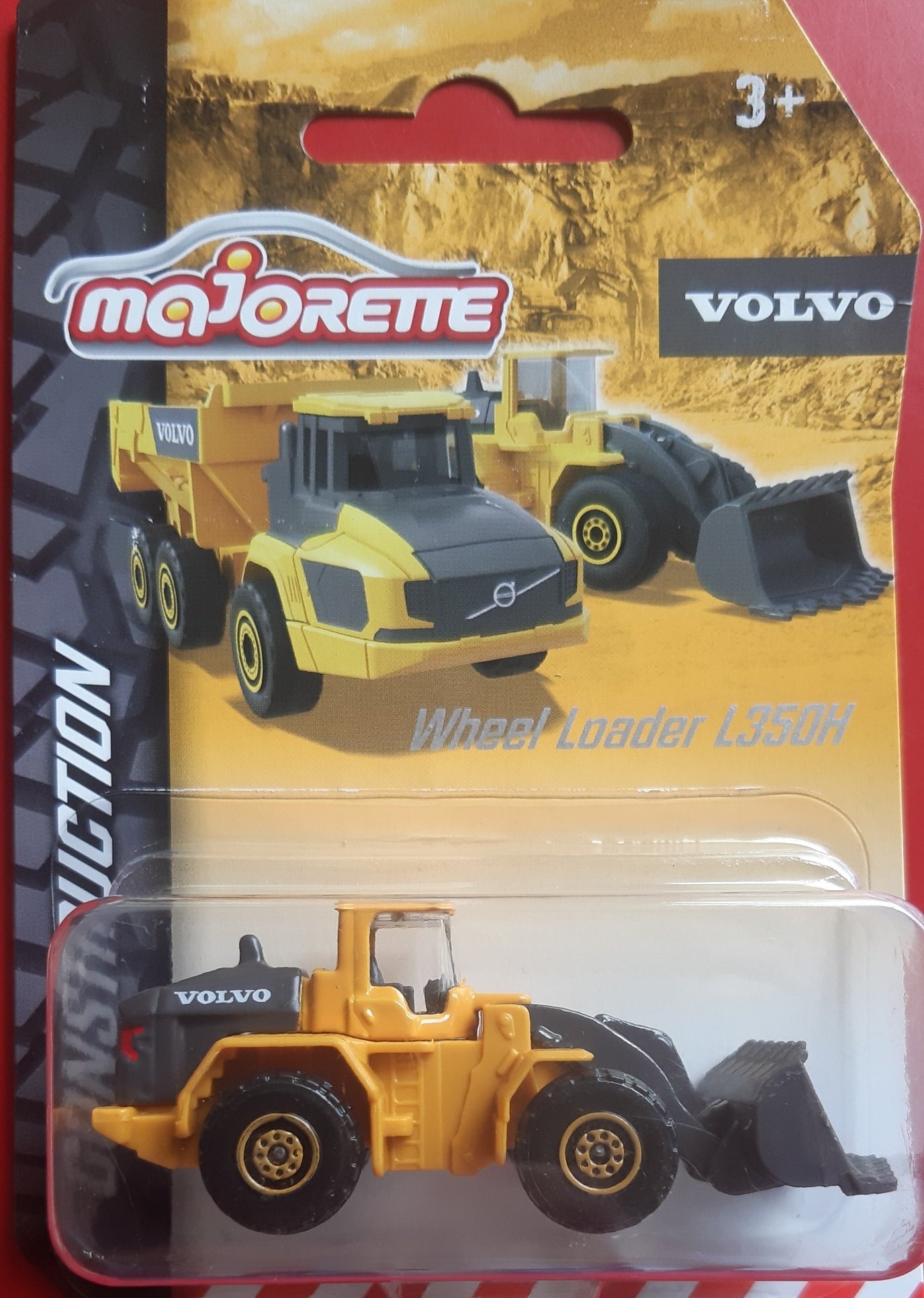 Cargadora De Ruedas Volvo L350 H A Escala 1:87 De Wiking - Modelo 652 10, Amarillo, Nuevo