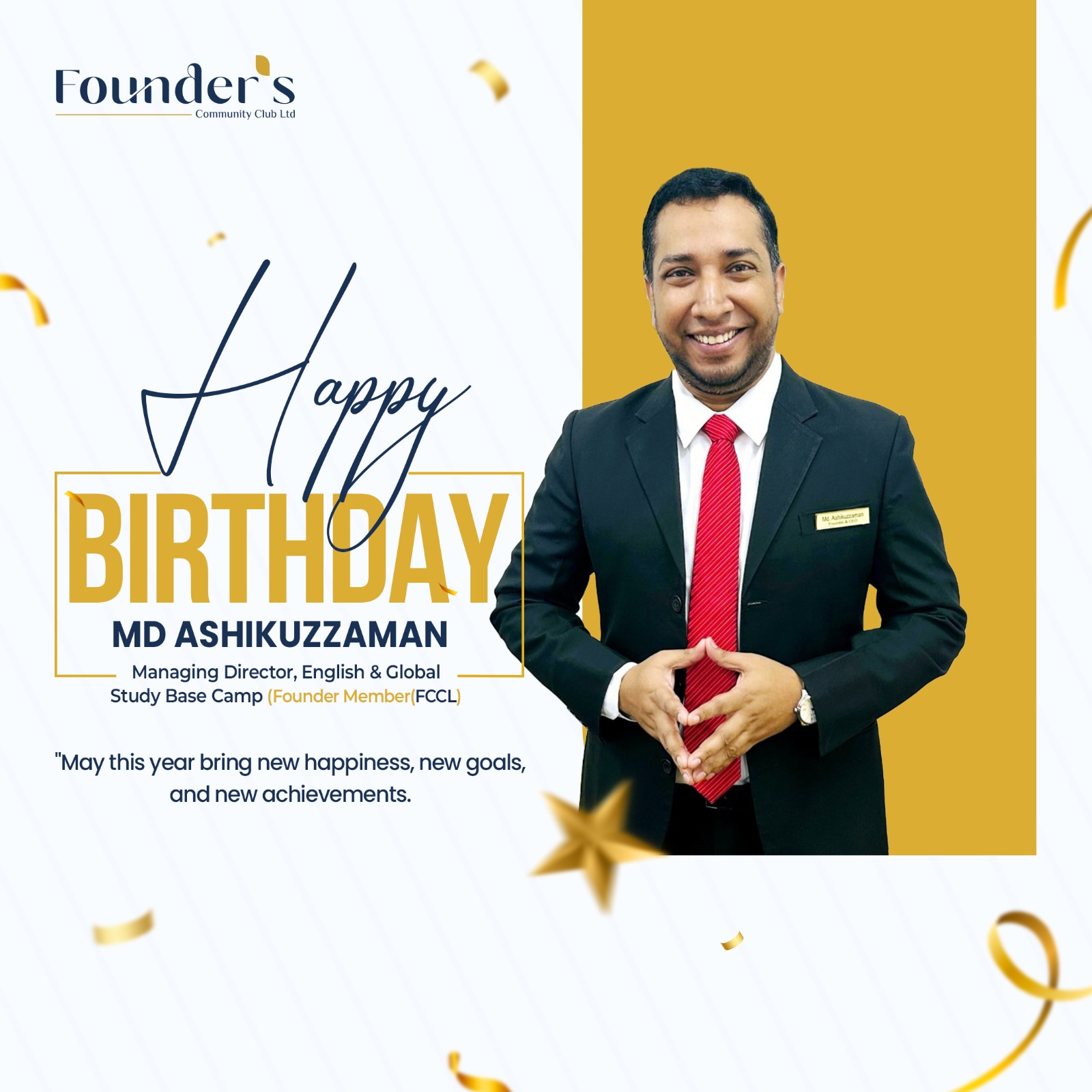 Founder's - Wishing a very Happy Birthday to our esteemed Founder ...
