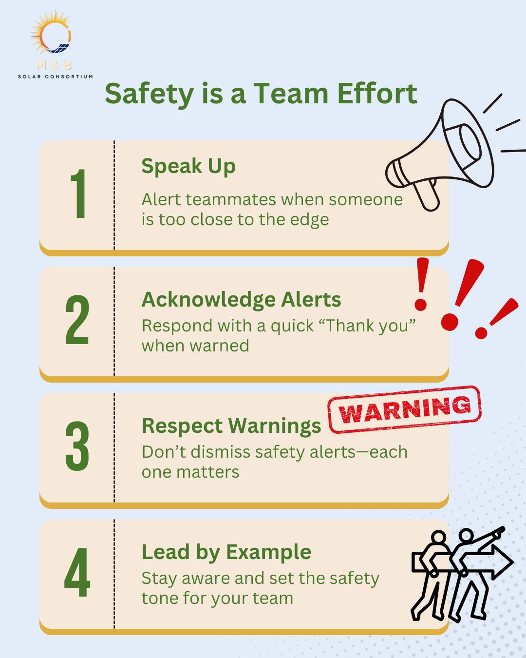 Brad - Safety is a Team Effort! ⚠️💪 A safe workplace starts with all of ...