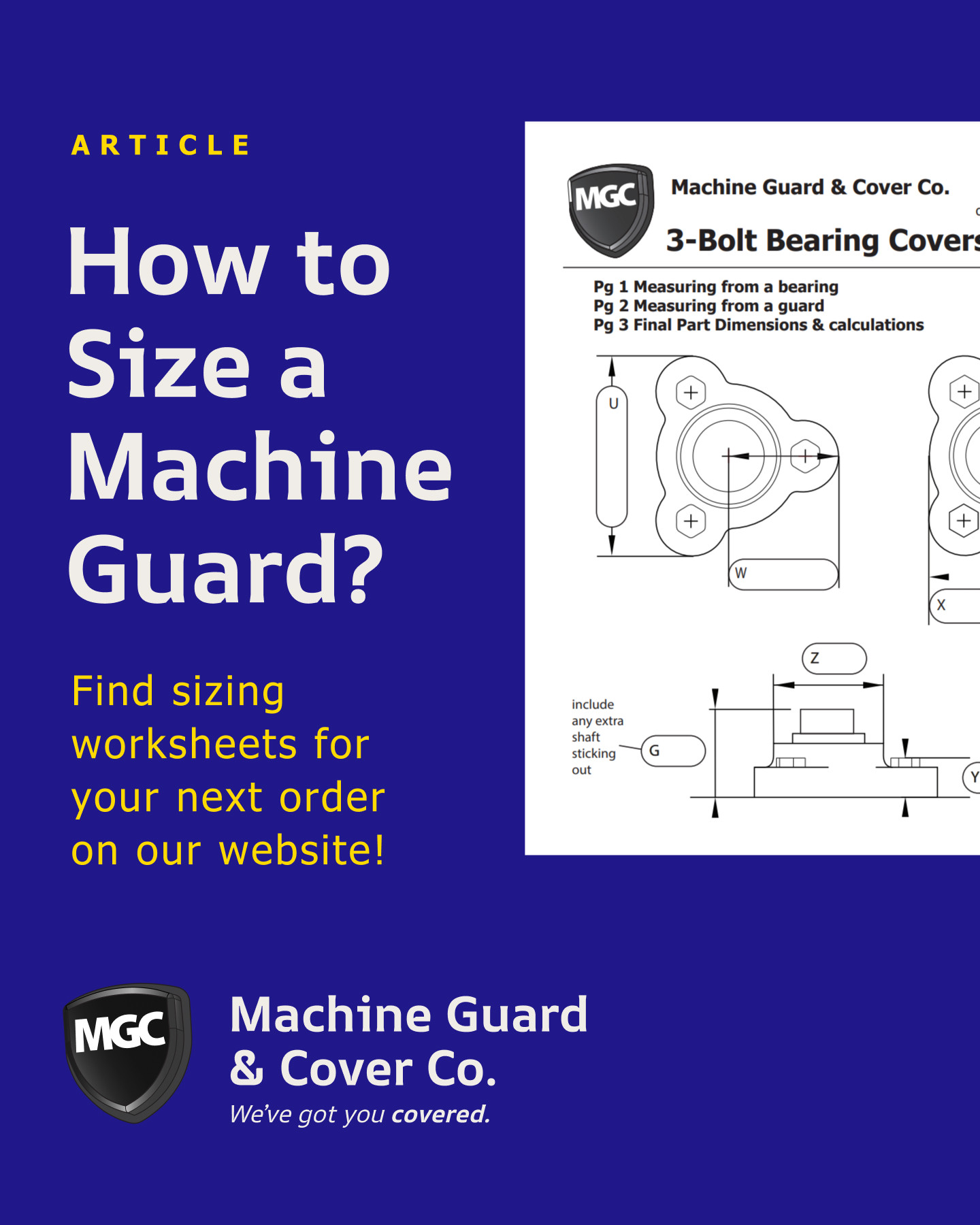 Machine - Our sizing worksheets show how to measure for a machine ...