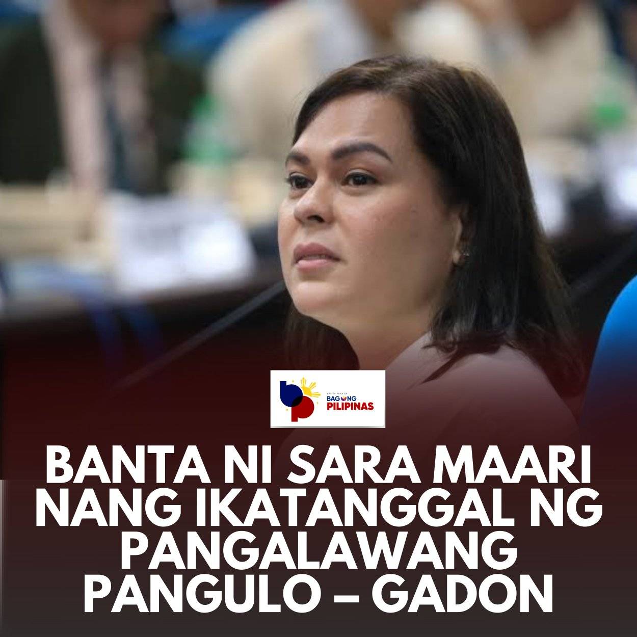 Balita - BANTA NI SARA MAARI NANG IKATANGGAL NG PANGALAWANG PANGULO ...