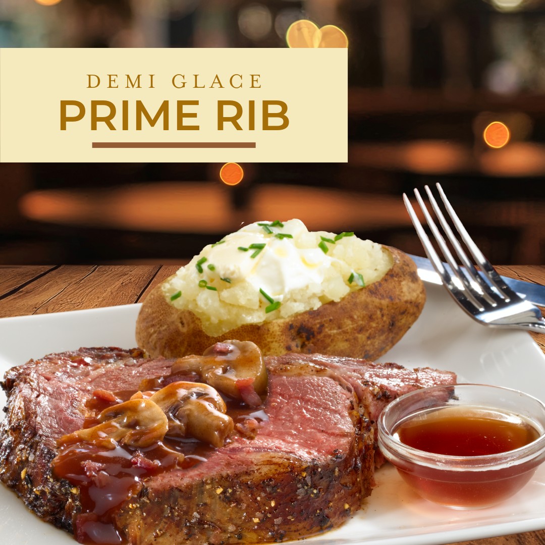 Charlie - New! Our signature slow-roasted prime rib smothered in bacon ...