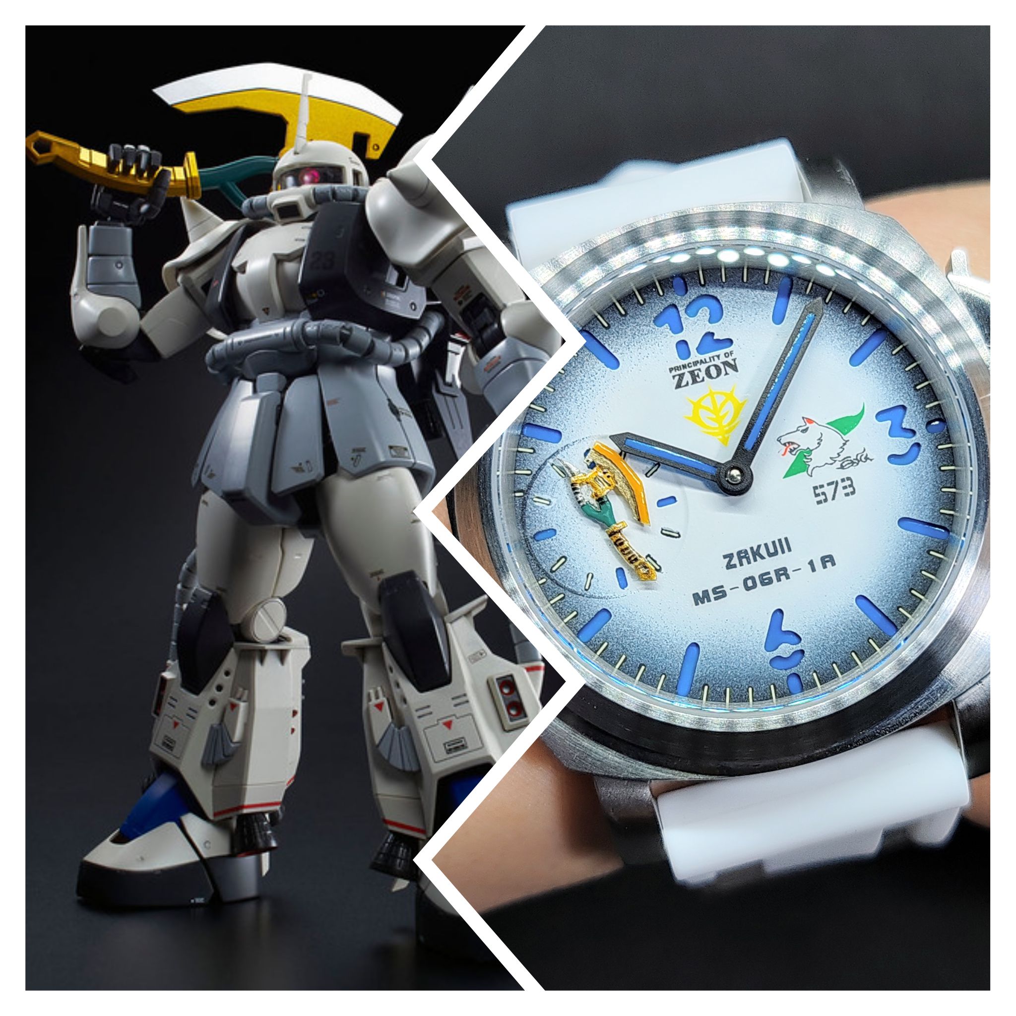 Real Man piloting Zaku today💪🏻, White Wolf Shin Matsunaga シン