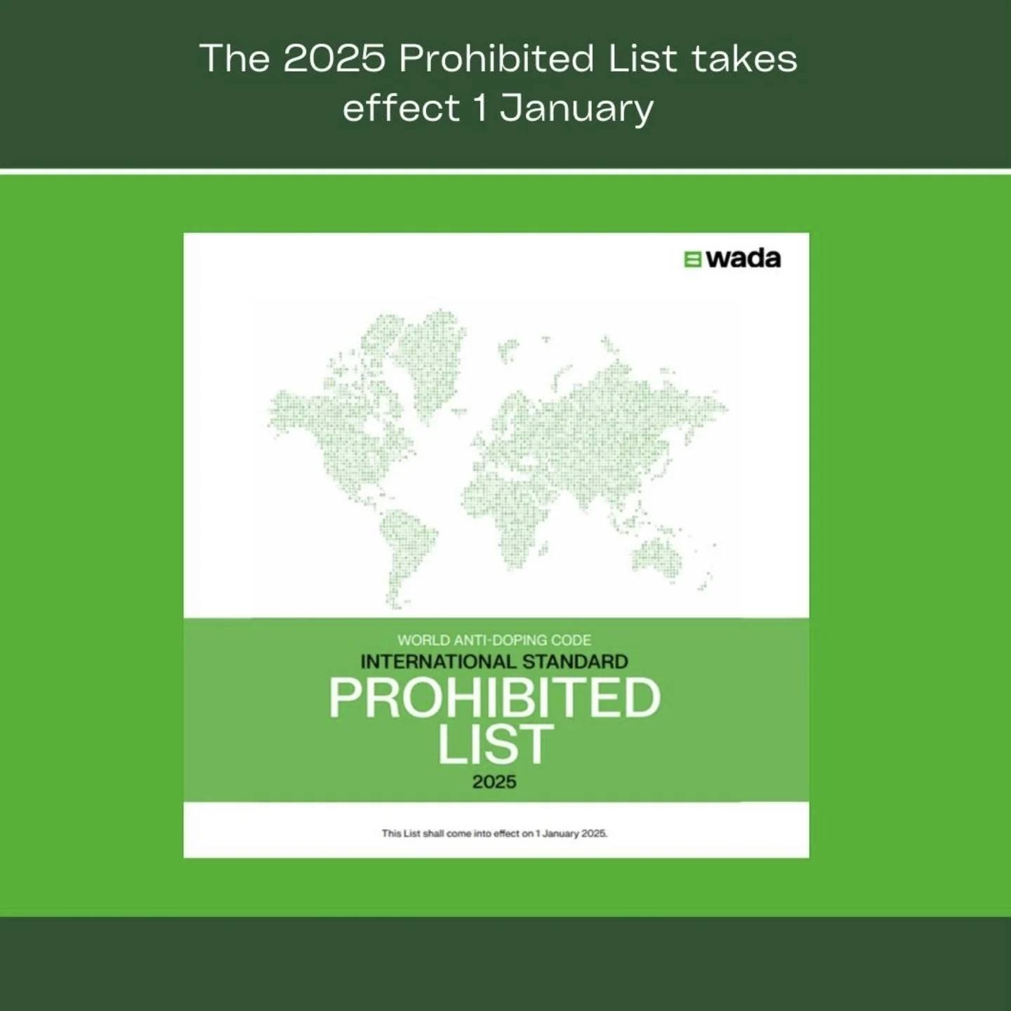 ghk-cu wada prohibited list ⚠️A reminder that the World Anti-Doping Agency (WADA) 2026 of Substances and Methods (List) has now entered into force. ✓Find out the main changes and be prepared for full compliancy amino acid drip IV