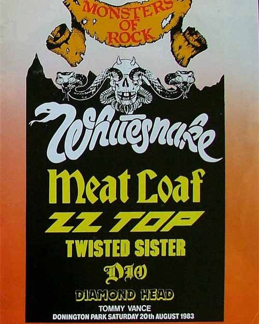 MONSTERS OF ROCK '83 took place at Castle Donington Raceway on