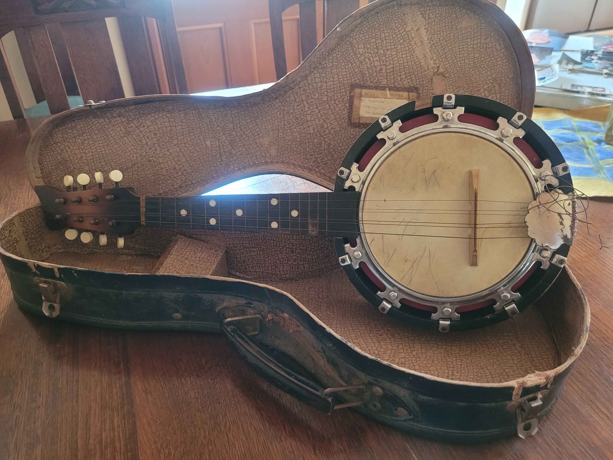 Antique 8 string banjo C. 1940s. - Banjos - Melbourne, Victoria ...