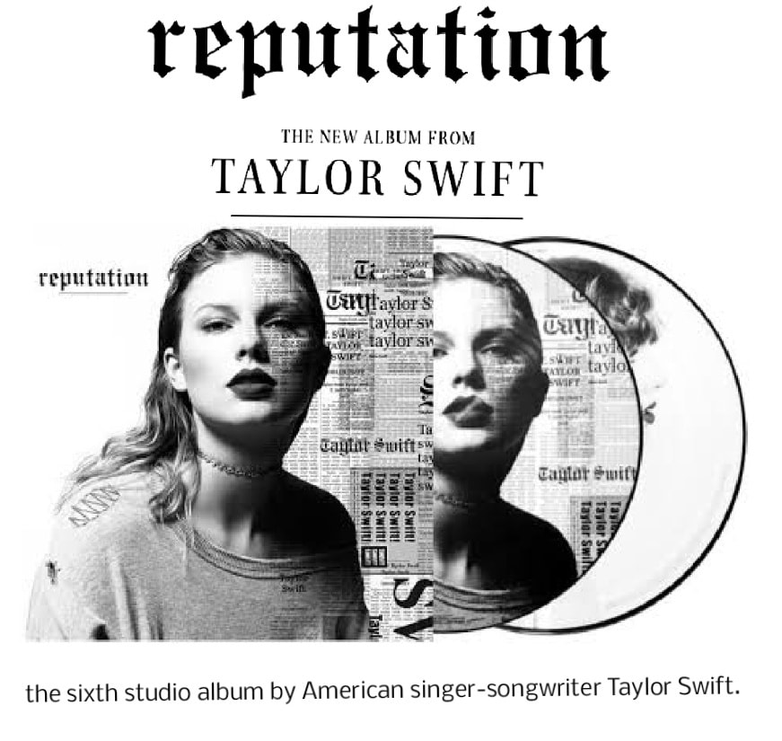 What is the value of Taylor Swift's Reputation vinyl picture disc?
