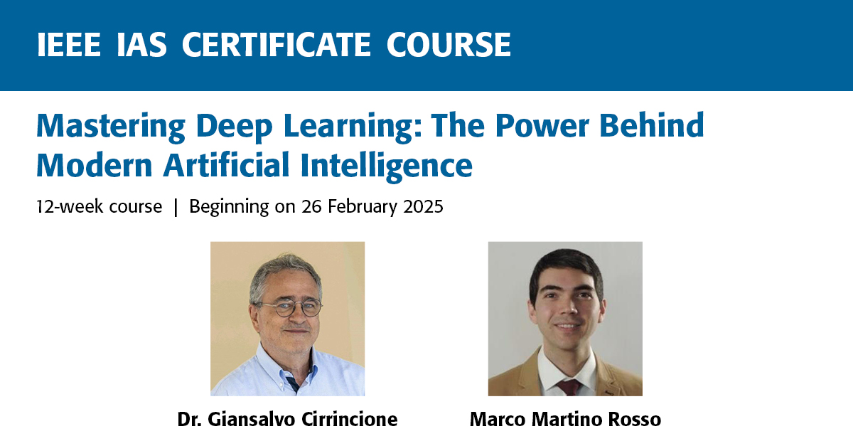 IEEE - IEEE IAS Resource Center is happy to offer our third live ...