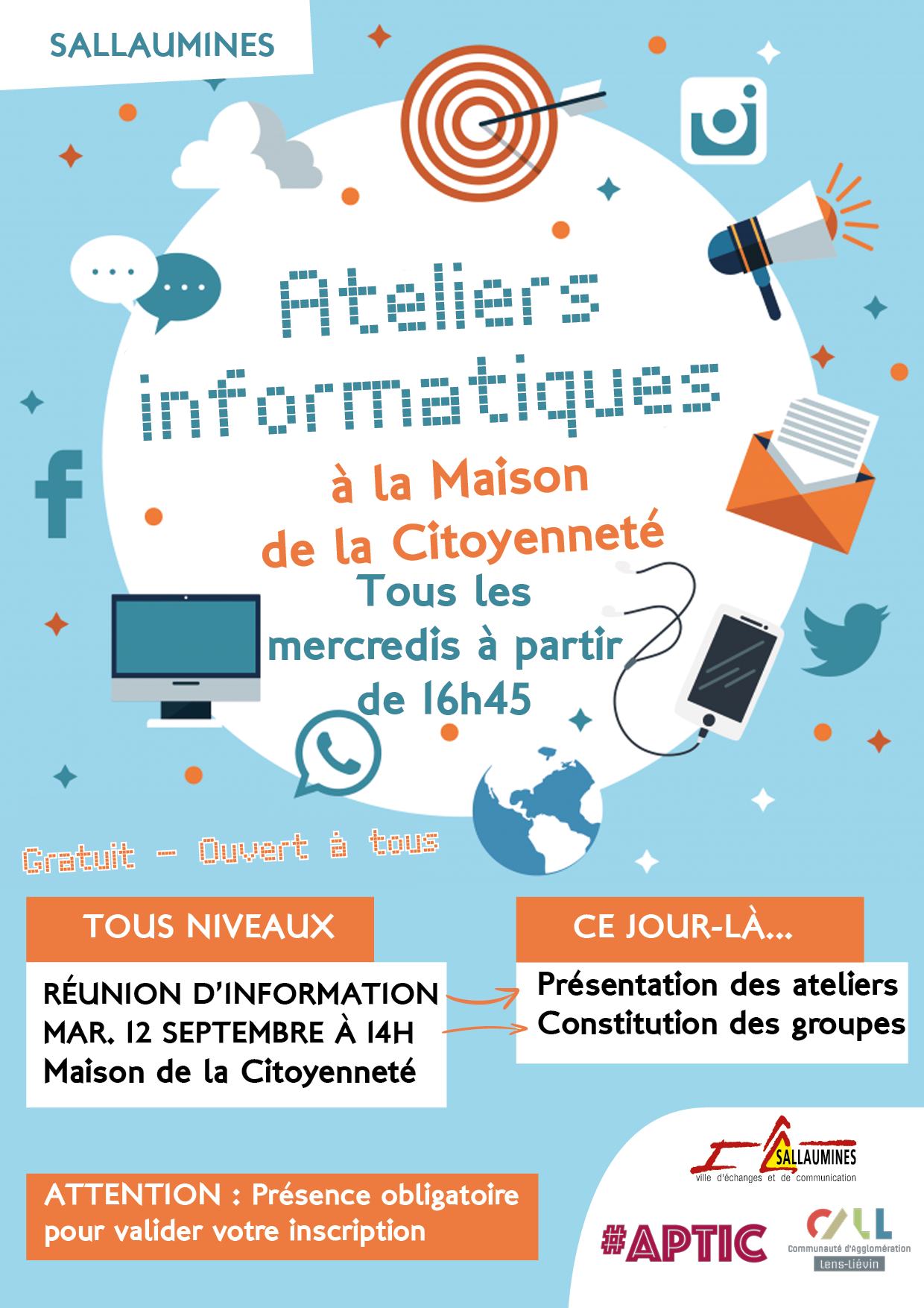Les ateliers informatiques ⌨️🖥... - Ville de Sallaumines | Facebook