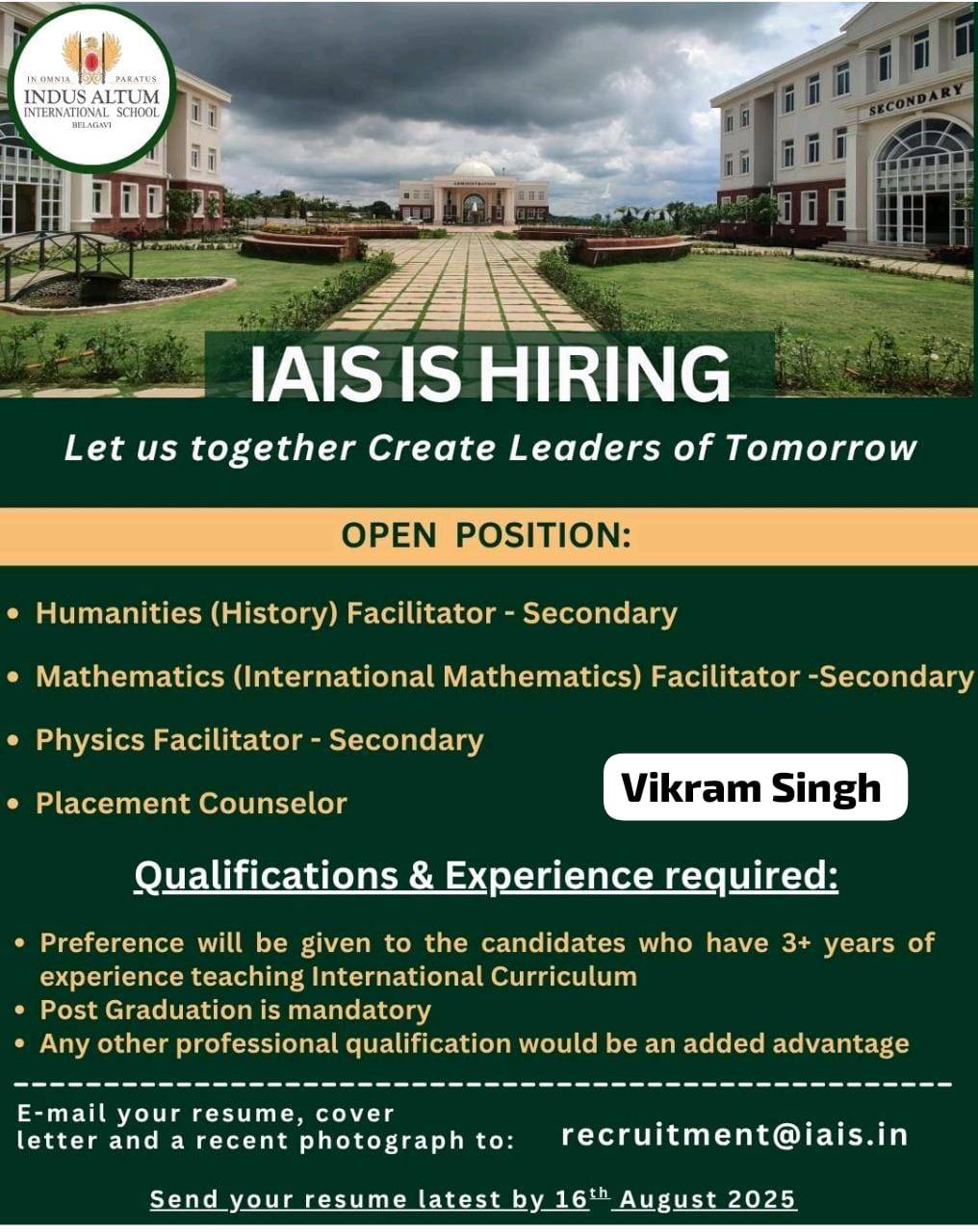 Physics Scope - Share your updated resume to recruitment@iais.in _*📢 ...