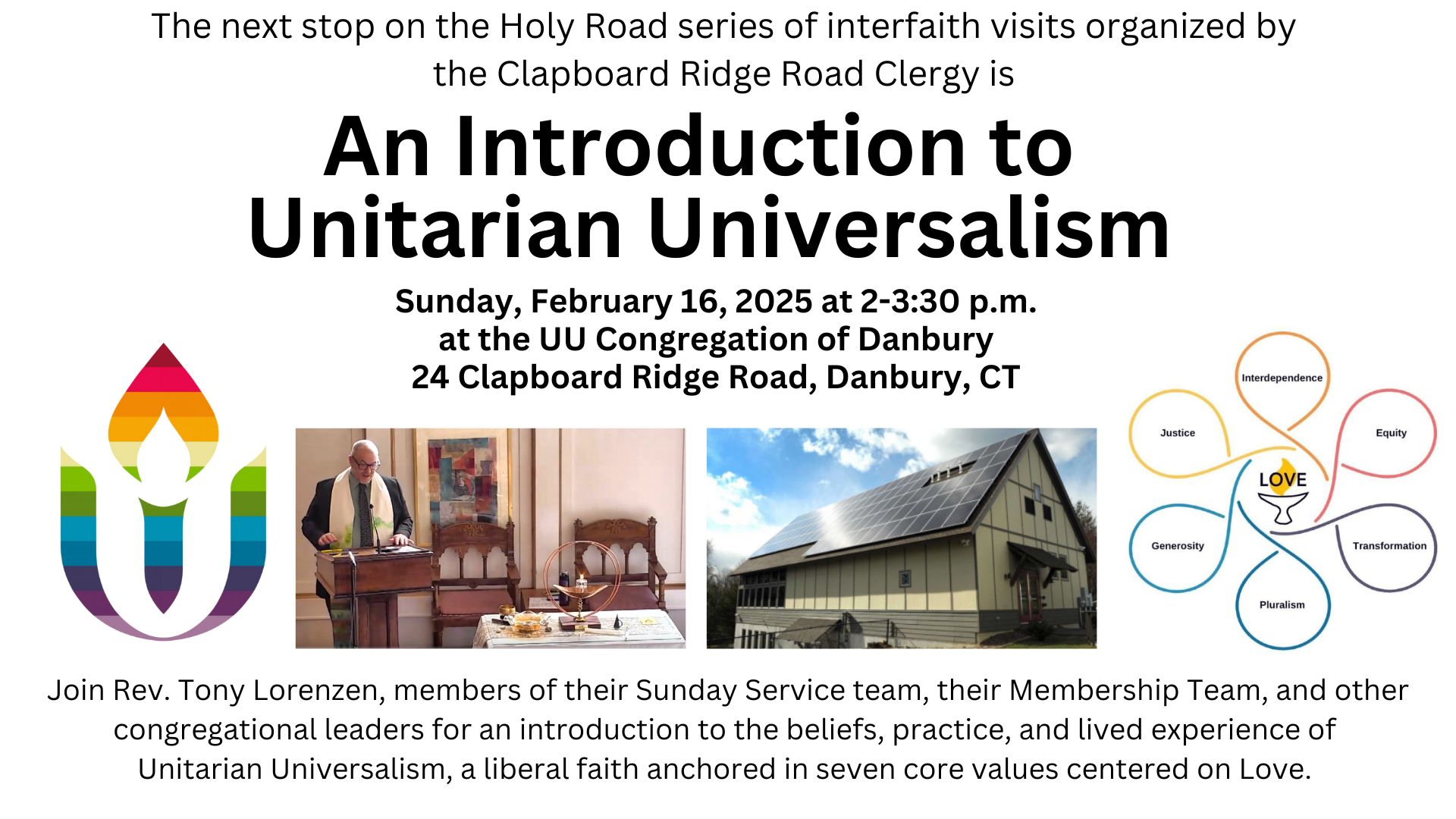 An Introduction to Unitarian Universalism for Our Friends and Neighbors