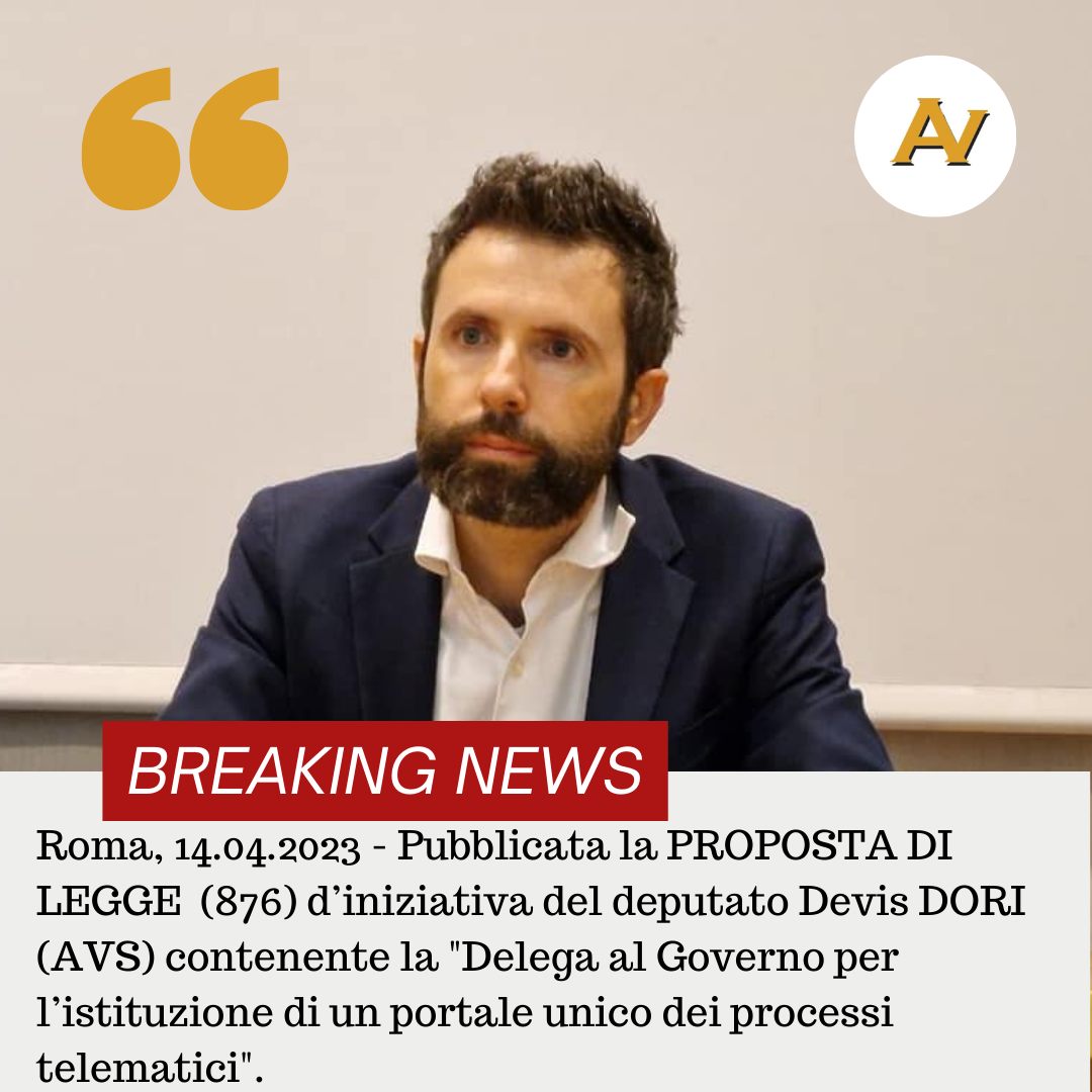 Avvocati - #BREAKINGNEWS 🔴𝗥𝗼𝗺𝗮, 𝟭𝟰.𝟬𝟰.𝟮𝟬𝟮𝟯 - 𝗣𝘂𝗯𝗯𝗹𝗶𝗰𝗮𝘁𝗮 𝗹𝗮 𝗣𝗥𝗢𝗣𝗢𝗦𝗧𝗔 𝗗𝗜 ...