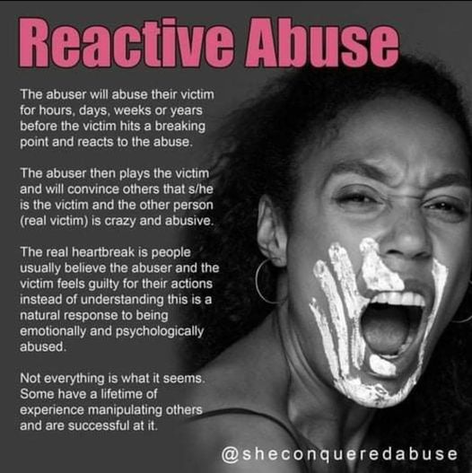 The narcissist drives you crazy with abuse until you can't take it ...
