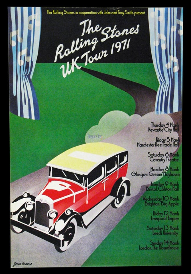 Classic Poster Of The Day! The Rolling Stones 1972 American Tour