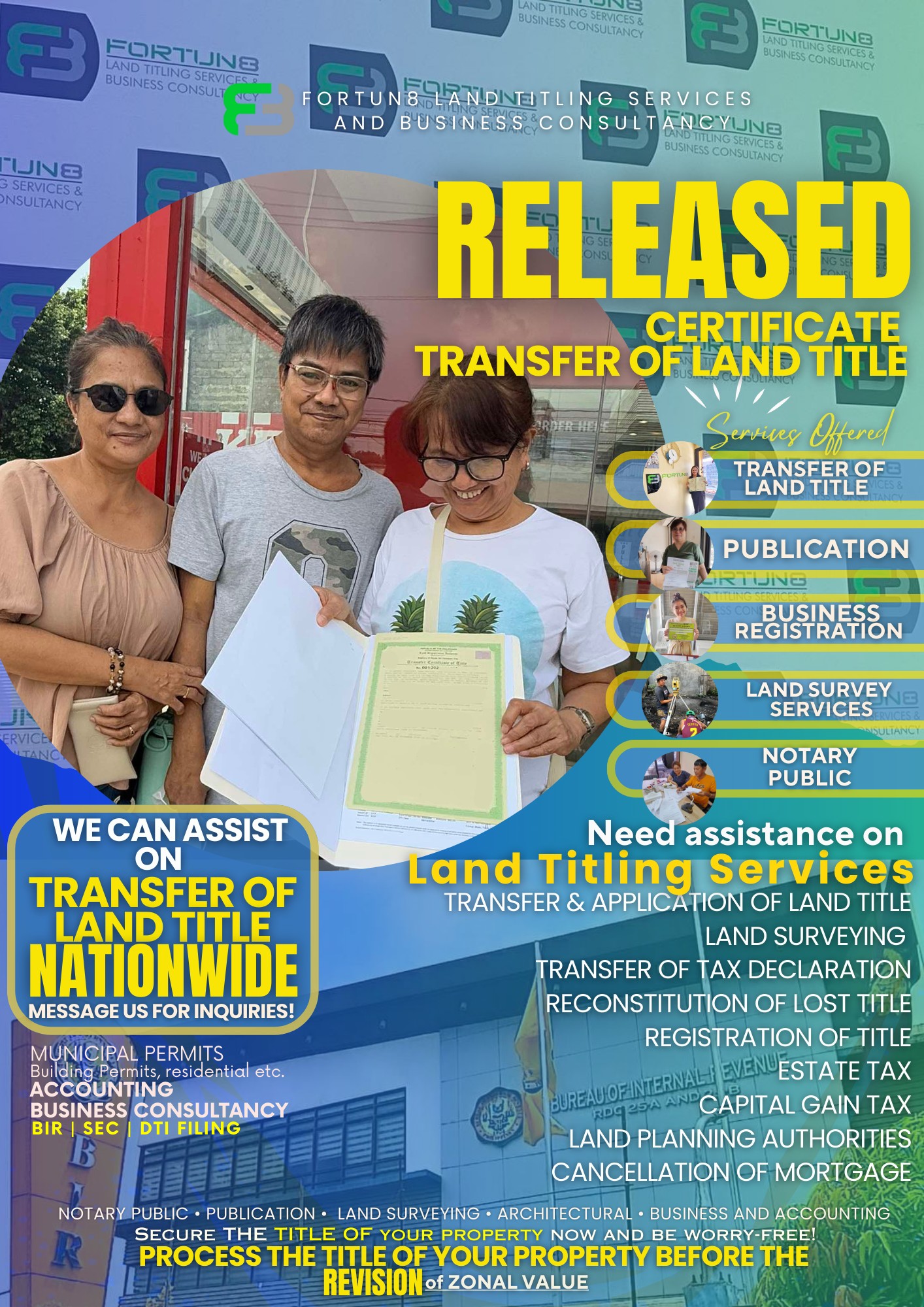 Fortun8 Land Titling Services and Business Consultancy | Pulilan