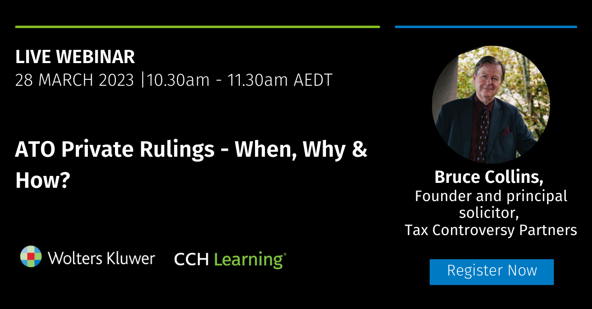 Wolters Kluwer Australia - How to run a private ruling application ...