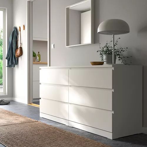 Has anyone here used Malm as a sideboard in the living room? We bought one yesterday and I'm now scared that having heavy plates in the drawers might topple it over. It
