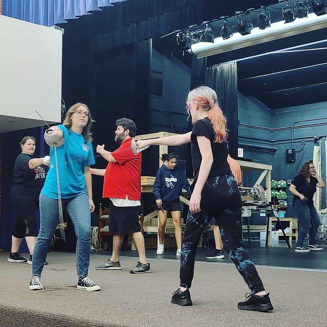 Our TREASURE ISLAND cast hard at work... - Bay City Players | Facebook