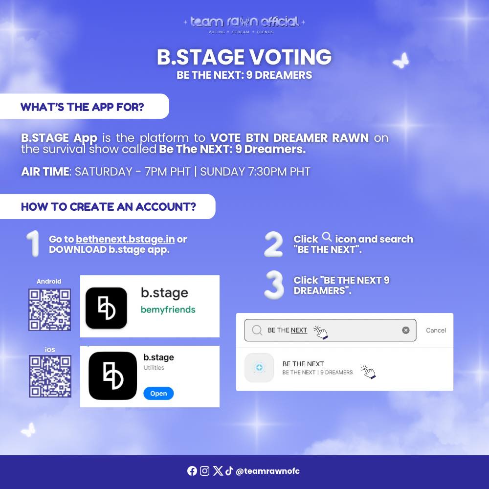 Team RAWN OFC - [🗳️ #BTN_RAWN] BSTAGE VOTING TUTORIAL The... | Facebook