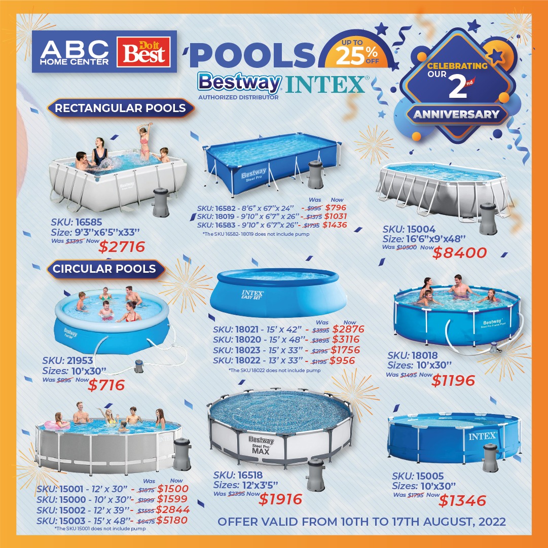 Pools are great for the... - ABC Home Center Do it Best | Facebook