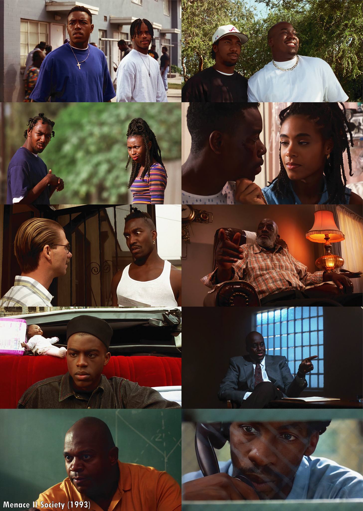 Raised by the block, tested by the system. Menace II Society 