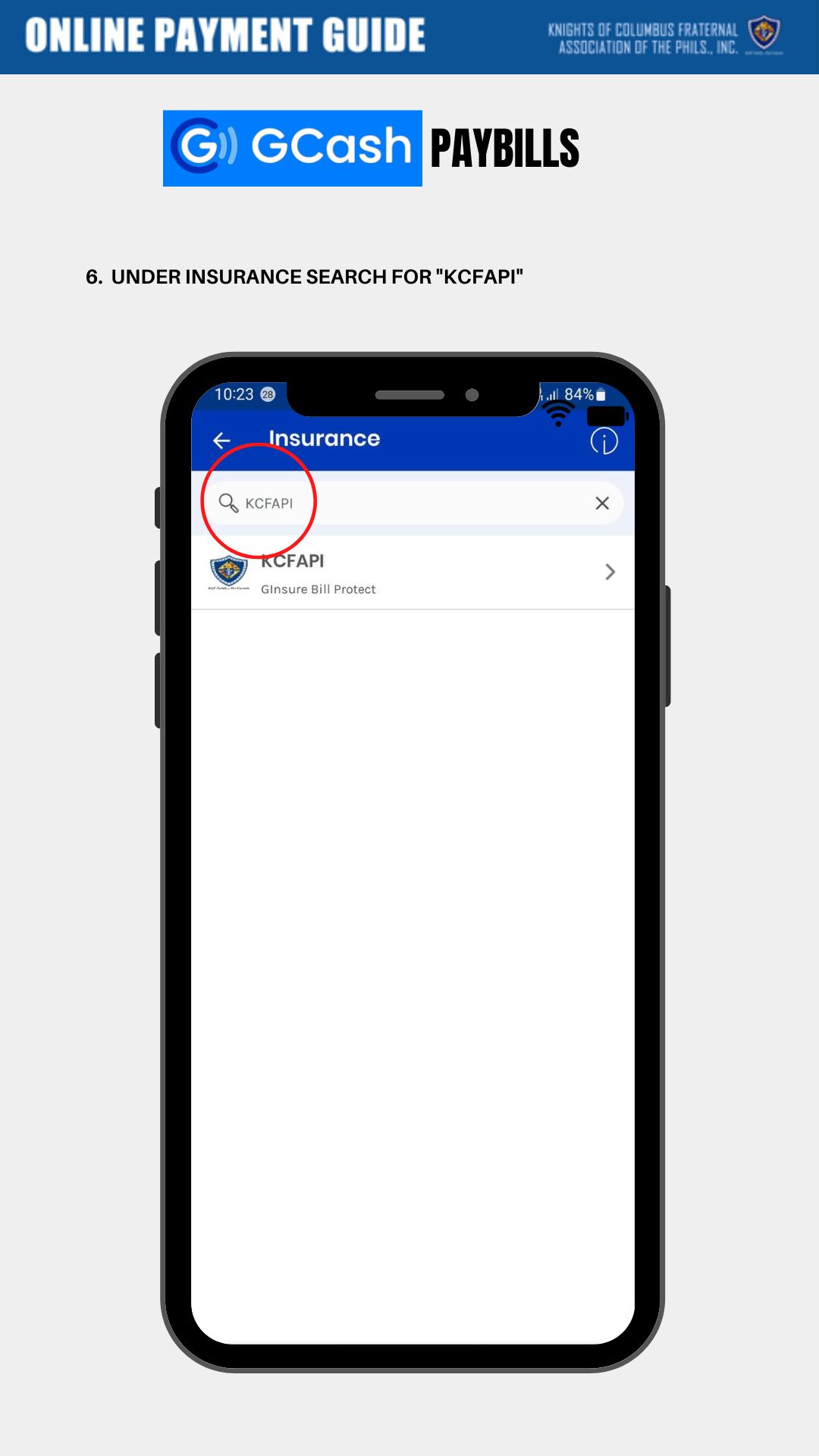 Good news!!! KCFAPI is now registered as biller/merchant of GCash. Our ...