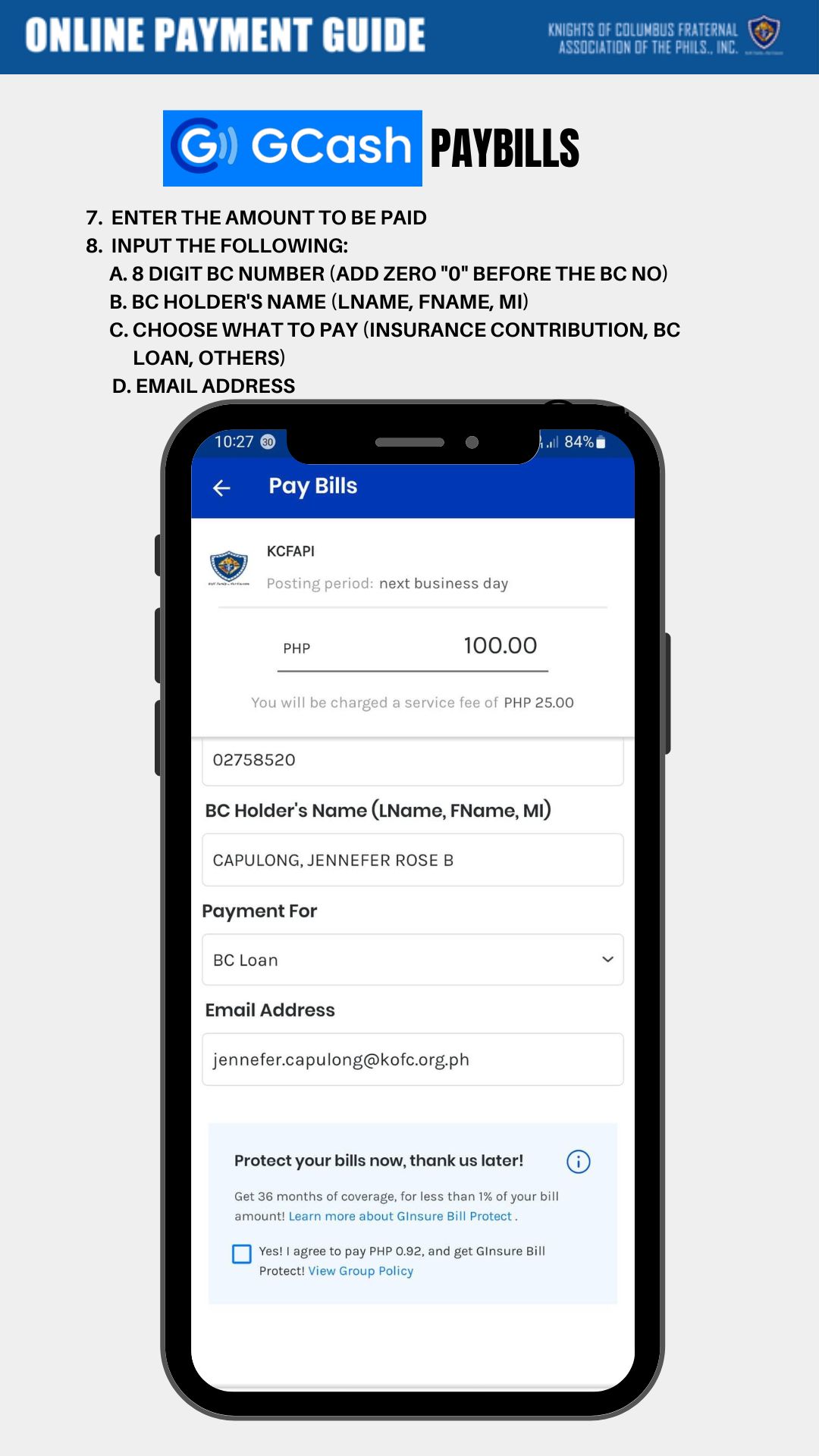 Good news!!! KCFAPI is now registered as biller/merchant of GCash. Our ...