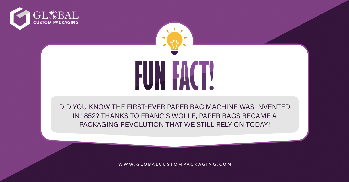 Global - 📣 Fun Fact 🧾 Did you know the first-ever paper bag machine was ...