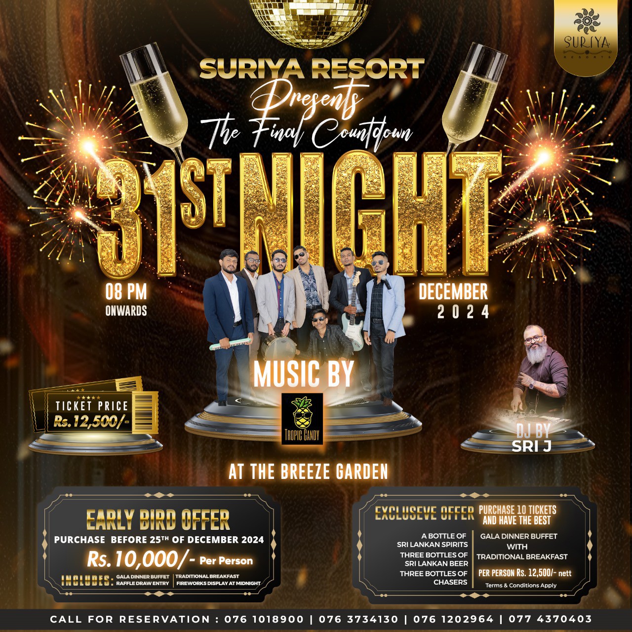 Suriya Resort - Welcome 2025 with rhythm and elegance at...