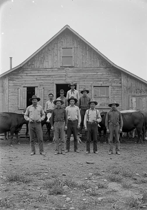 Historical - 🤠*Cowboys of the XIT Ranch, 1907* 📸 A weathered snapshot ...
