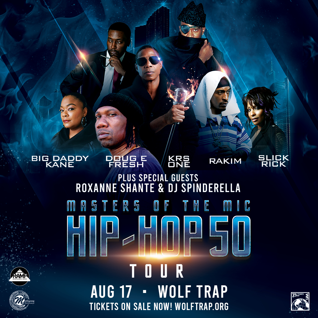 Masters of the Mic tour kicks off at Wolf Trap on Aug 17