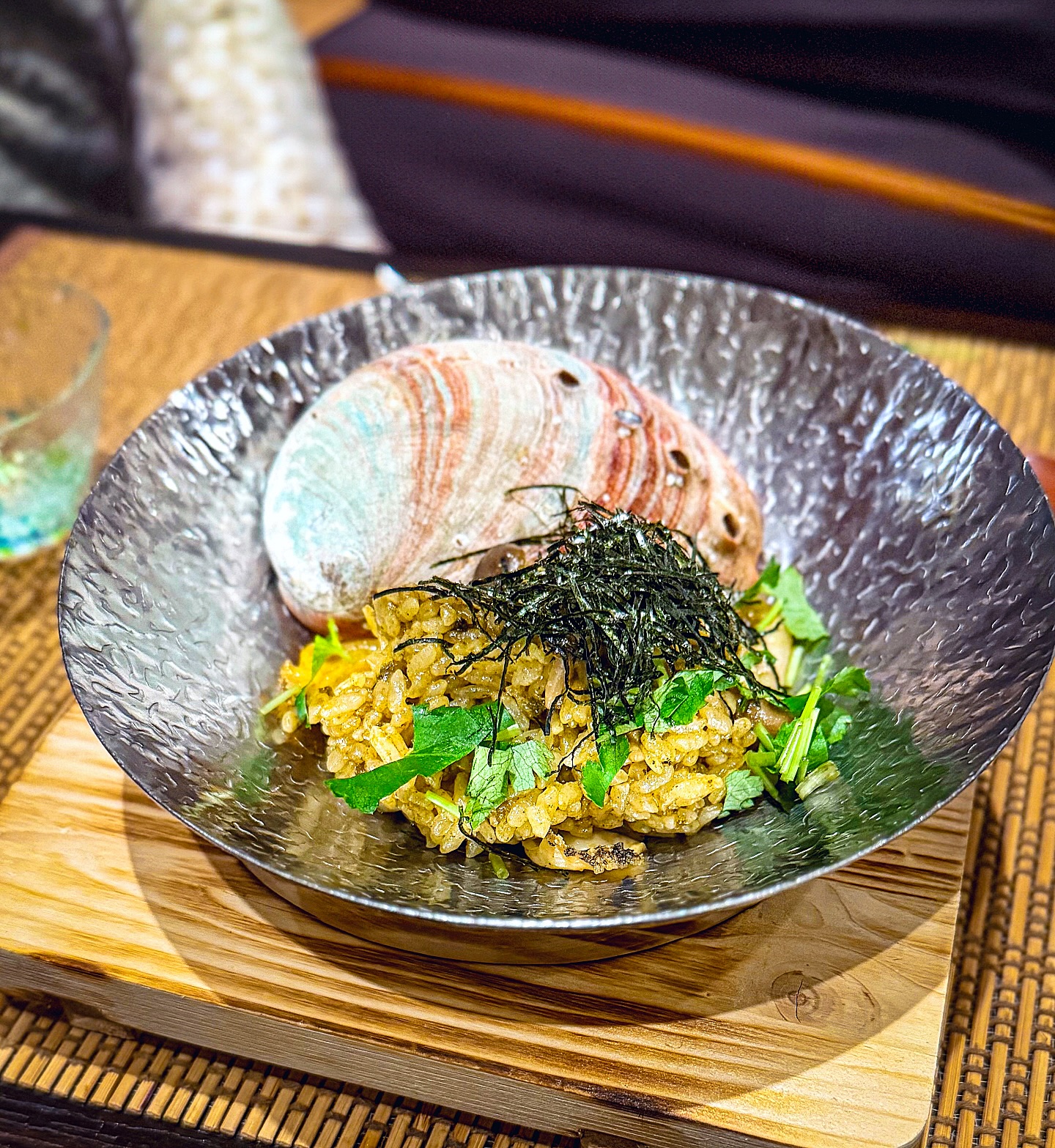 Hana - This is our Awabi Meshi entrée from our February 2025 Kaiseki ...