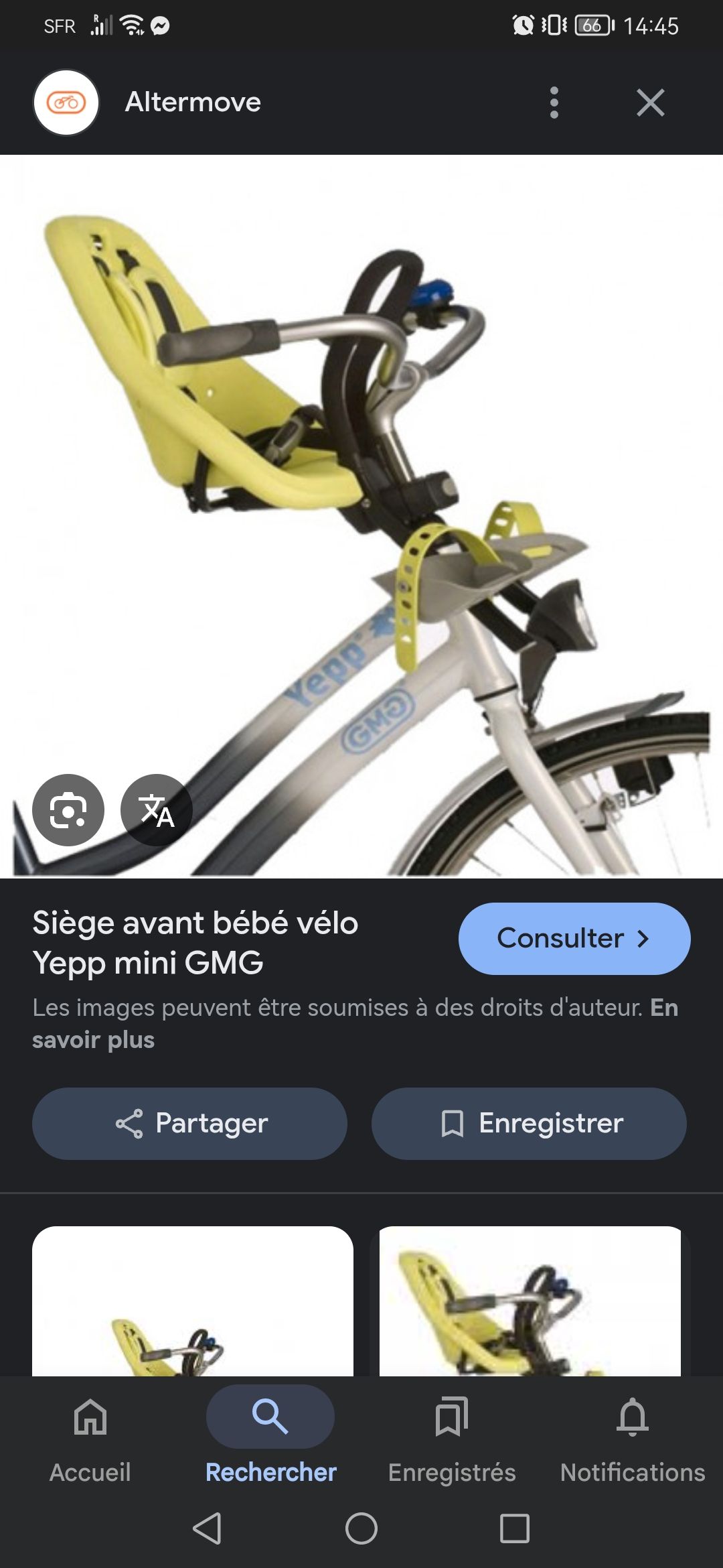 MINIA for Carrier 8405700002 - Siège arrière pour vélo avec ancrage dans Le Porte-Bagages, adaptée aux Enfants de 9 Mois à 6 Ans en Violet