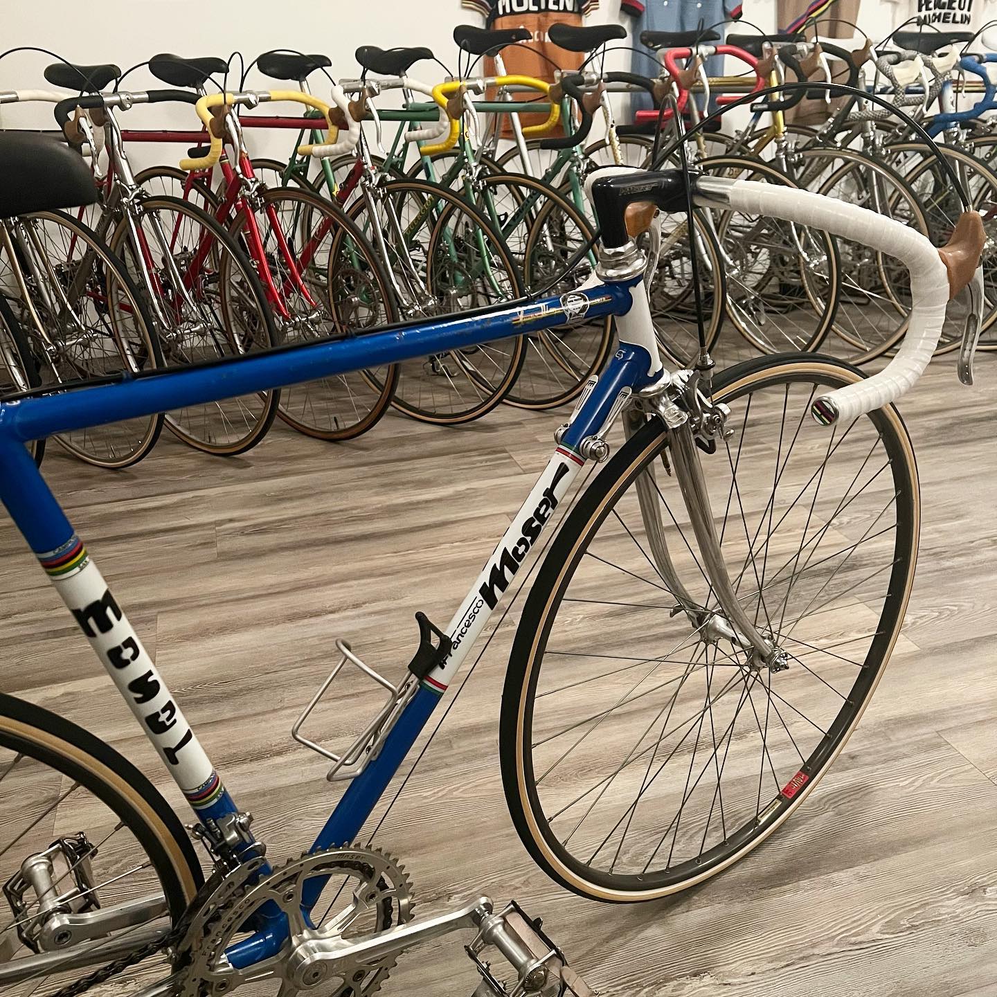 1984 Moser Super Prestige bike ridden by Stefano Giuliani