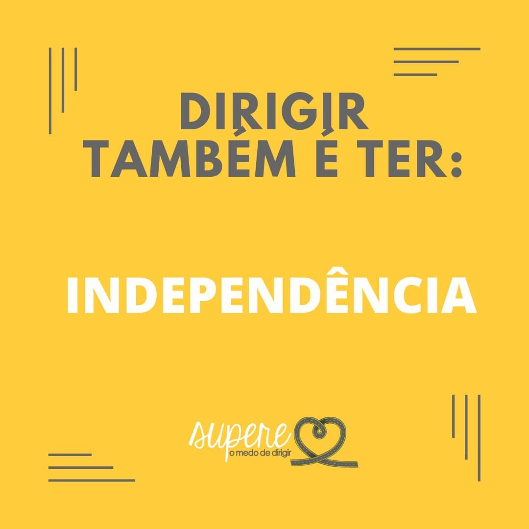 É muito bom ter com quem... - Supere o Medo de Dirigir