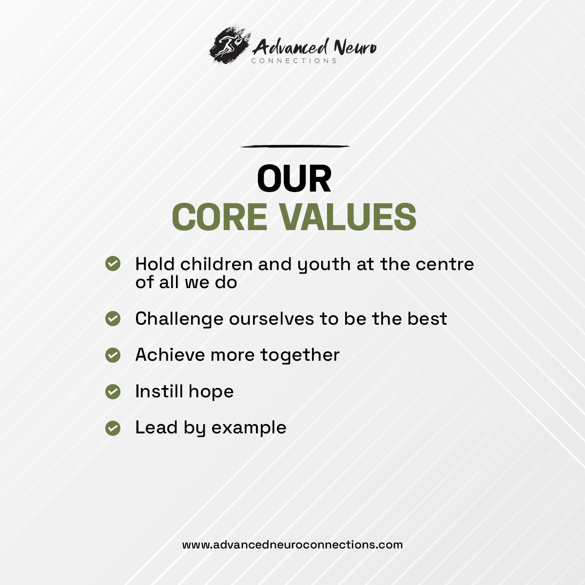 Our core values include the... - Advanced Neuro Connections