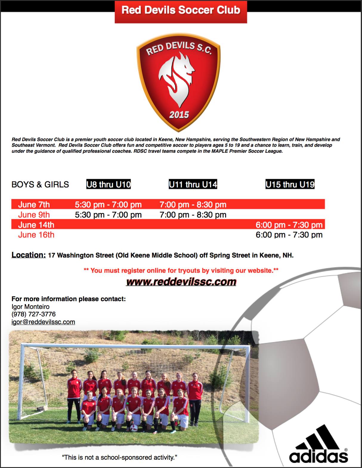 Red Devils SC - Home